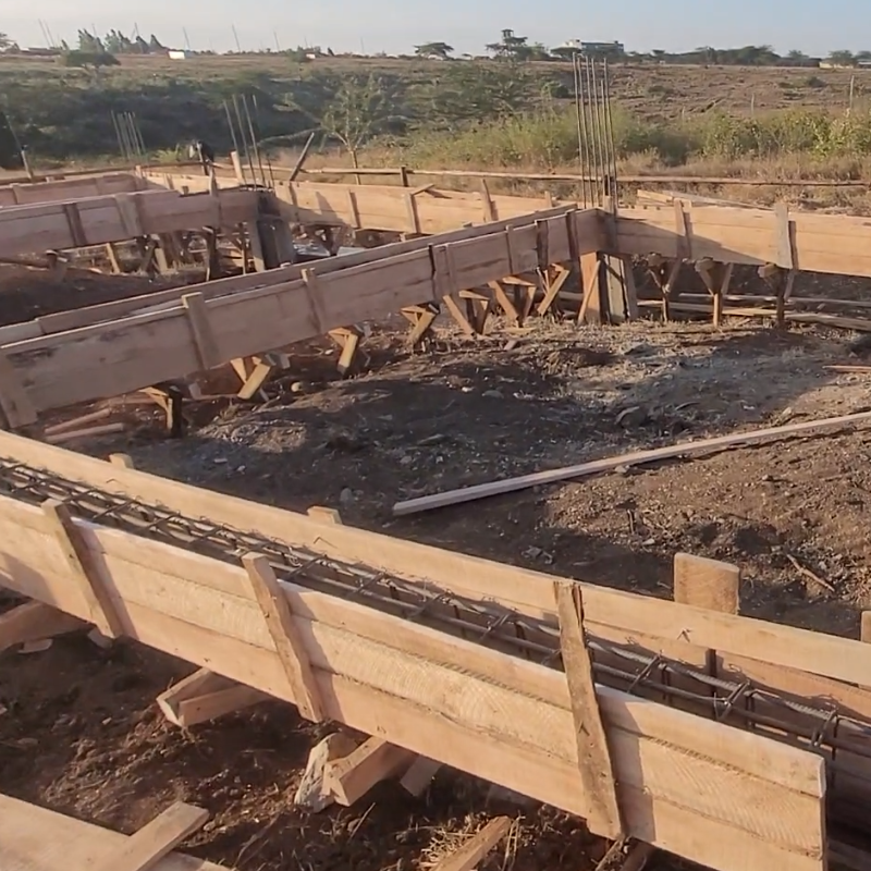 Form work, concrete columns, beams and slabs